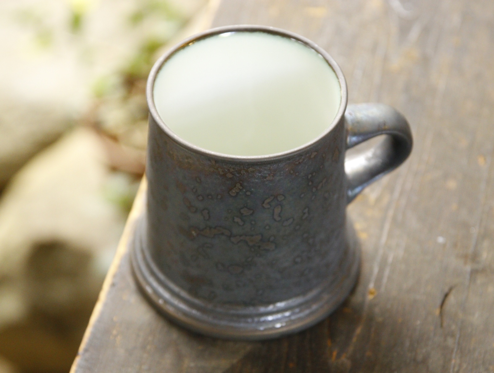 画像2: ONE KILN　A MUG ／L　ash × white　【アソート作品】 (2)
