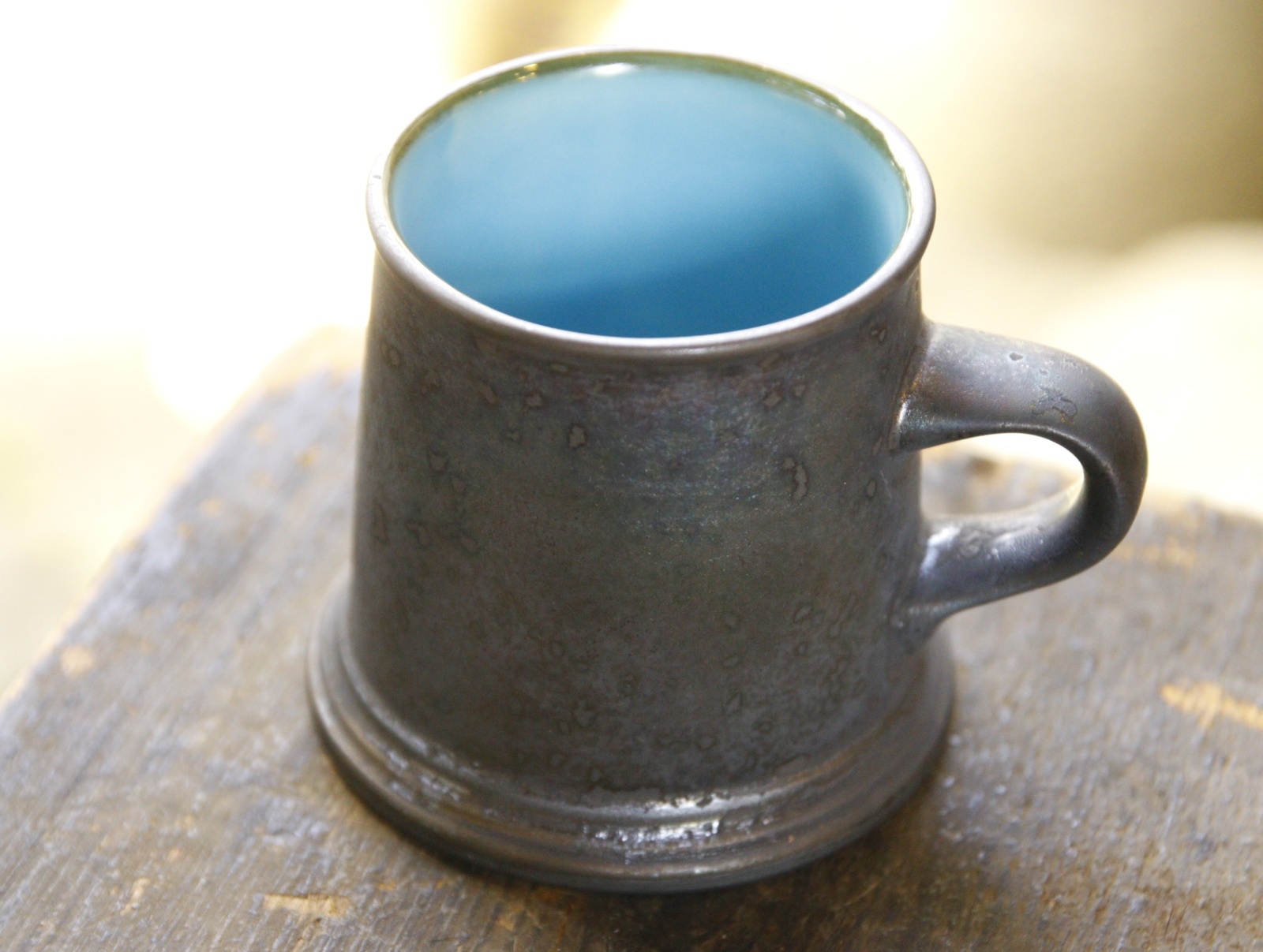 画像1: ONE KILN　A MUG ／M　ash × blue　【アソート作品】 (1)
