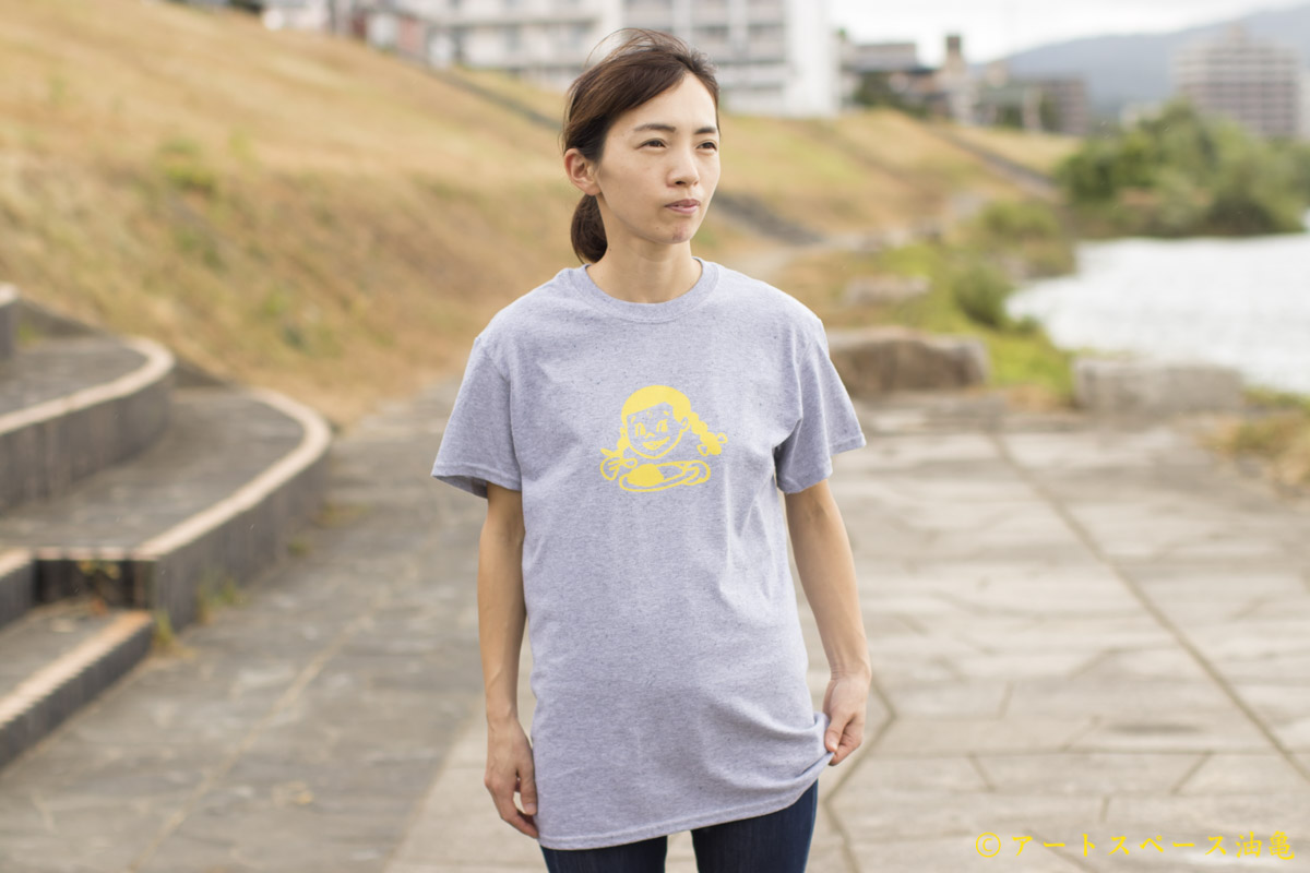 画像1: カレーちゃん家　カレー大好きガールTee（GREY）【レターパック対応商品】 (1)