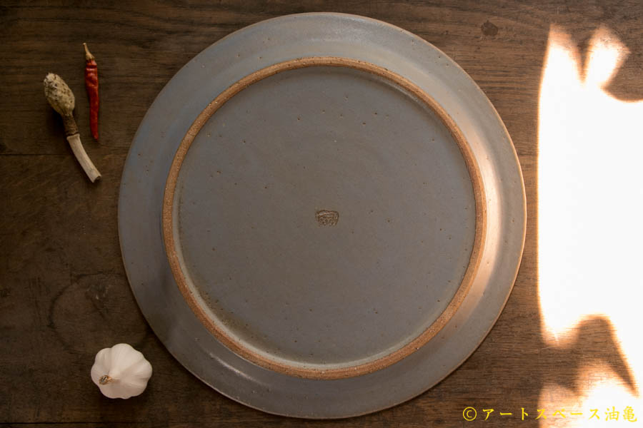 画像4: 長谷川哲也　洋皿　３０cm　灰【アソート作品】 (4)