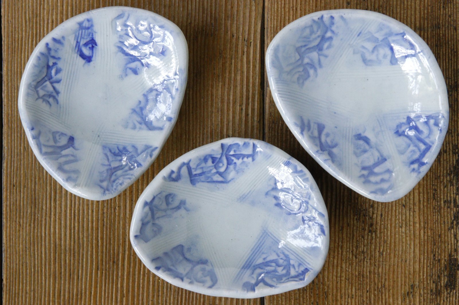 画像1: 肥後博己　Half moon 豆皿【アソート作品】 (1)