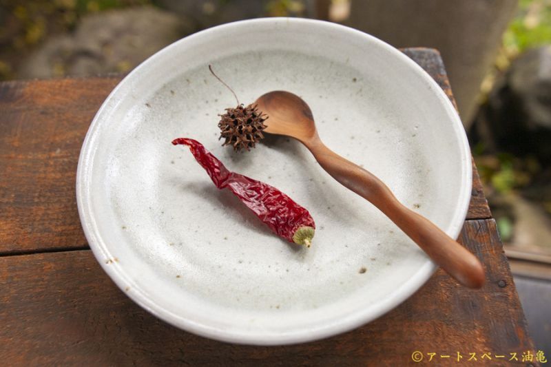 画像1: 平沢崇義　７.５寸　刷目カレー皿 (1)