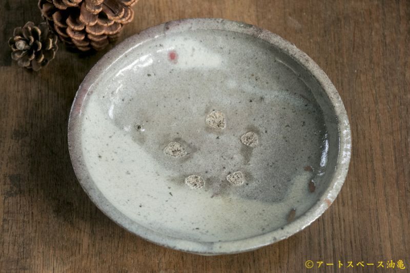 画像1: 加地学　マスカットオブアレキサンドリア灰　鉢 (1)