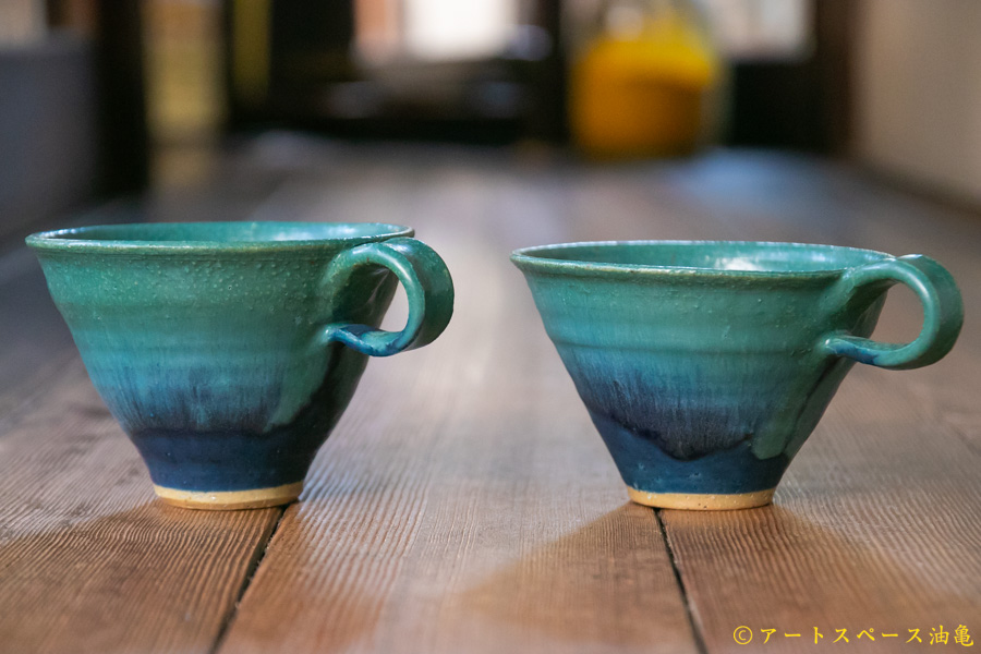 画像2: あよお 金澤尚宜　カレー＆スープ鉢　青の釉景 (2)