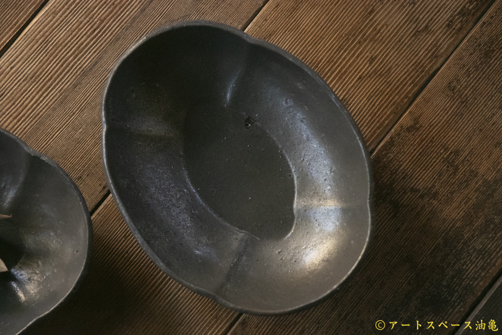 画像6: 加藤祥孝　鉄釉　6.5寸木瓜鉢【アソート作品】 (6)