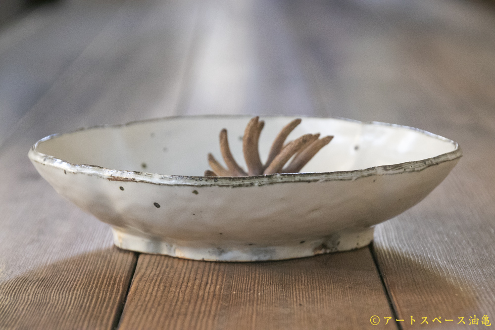 画像5: 加藤祥孝　粉引　6.5寸木瓜鉢 (5)