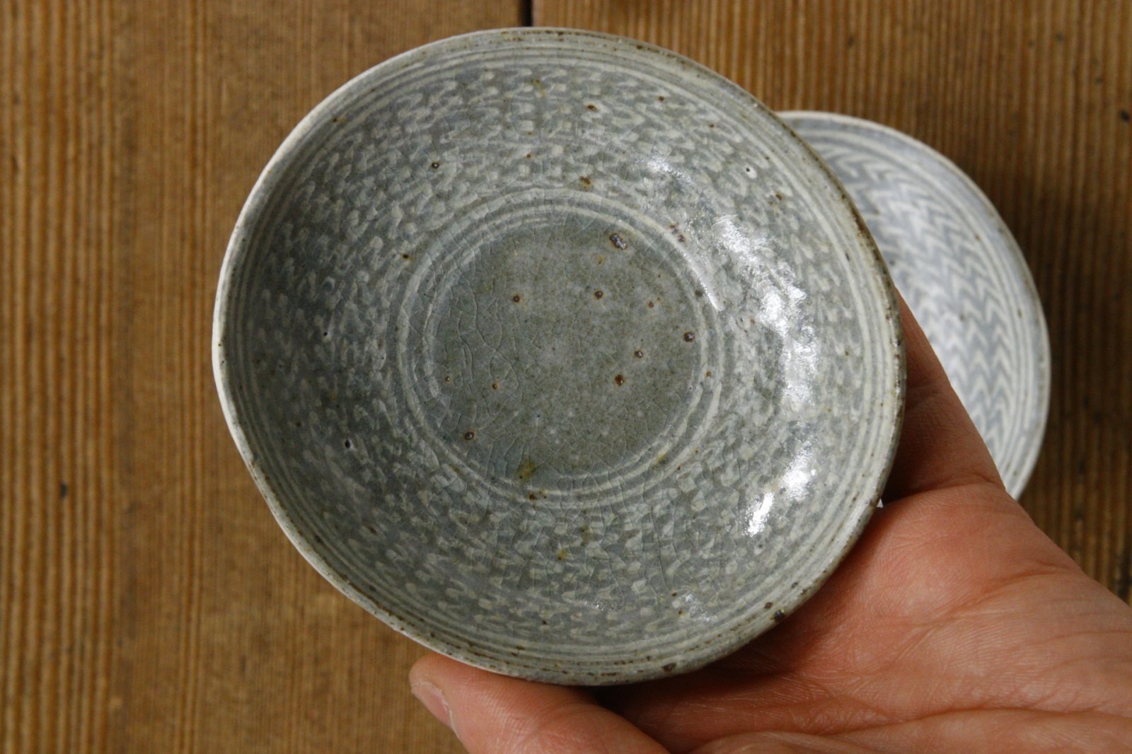 画像2: 江口誠基　三島豆皿　 (2)