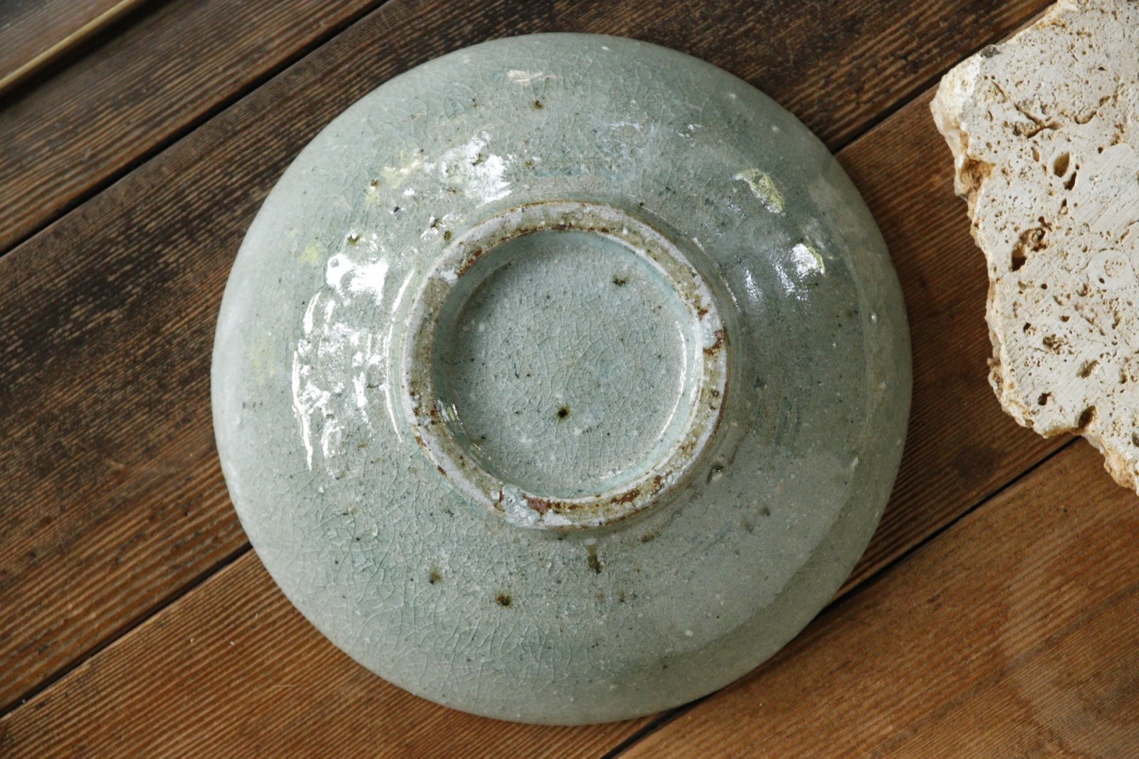 灰釉香炉　魚山　D133 灰釉香炉 魚山 D133 灰釉香炉 魚山 D133 灰釉香炉 魚