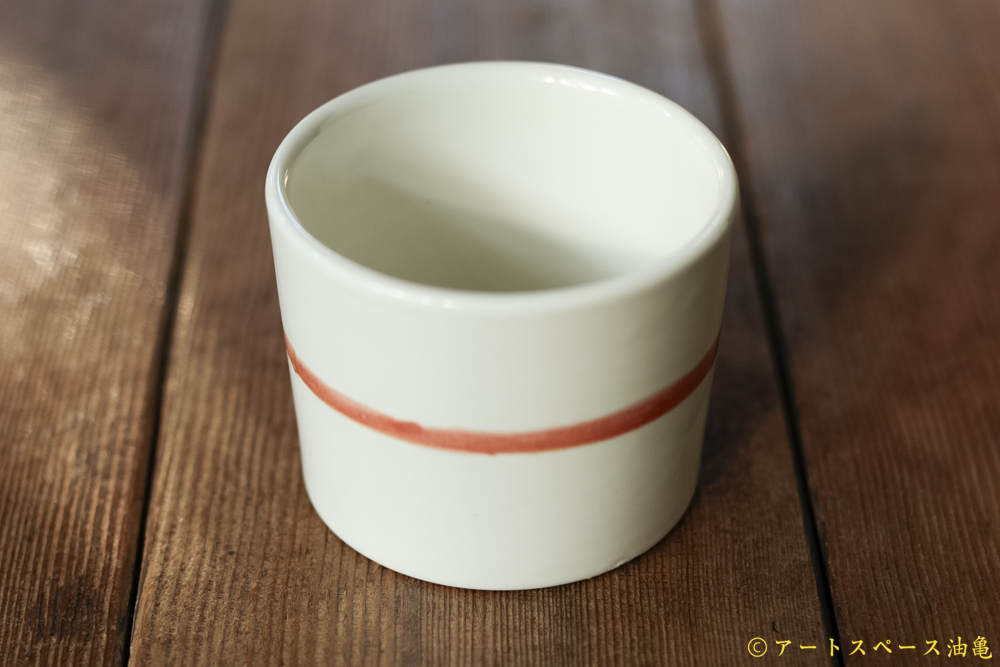 画像3: 大園篤志　そば猪口　絵付　赤茶 (3)