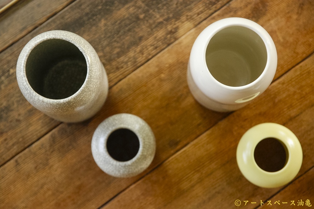 画像4: 大園篤志　ティッシュケース　墨貫入／白とイエロー (4)