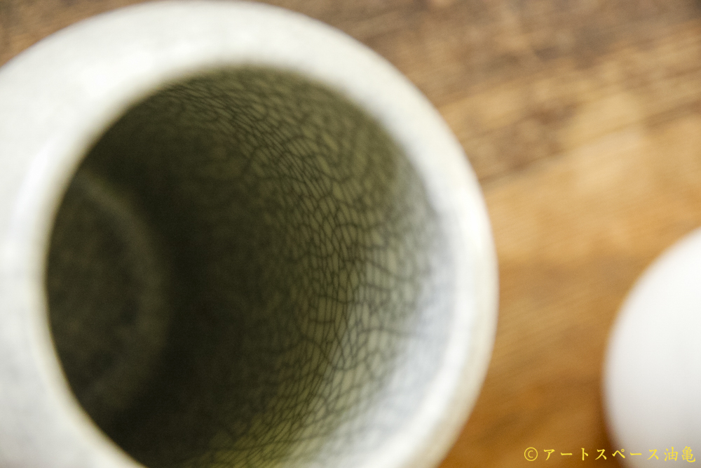 画像7: 大園篤志　ティッシュケース　墨貫入／白とイエロー (7)