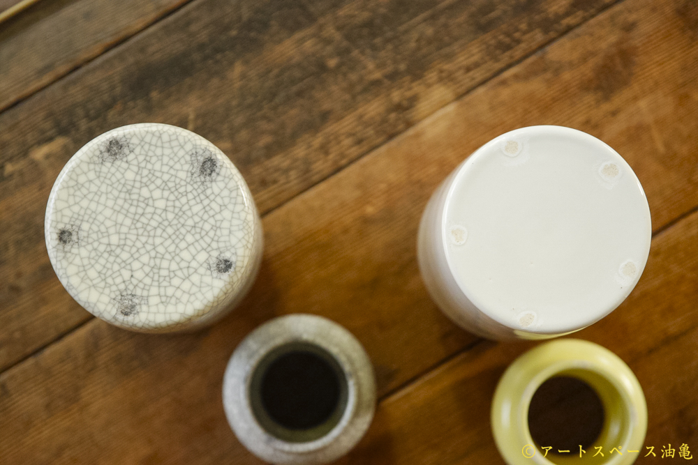 画像9: 大園篤志　ティッシュケース　墨貫入／白とイエロー (9)