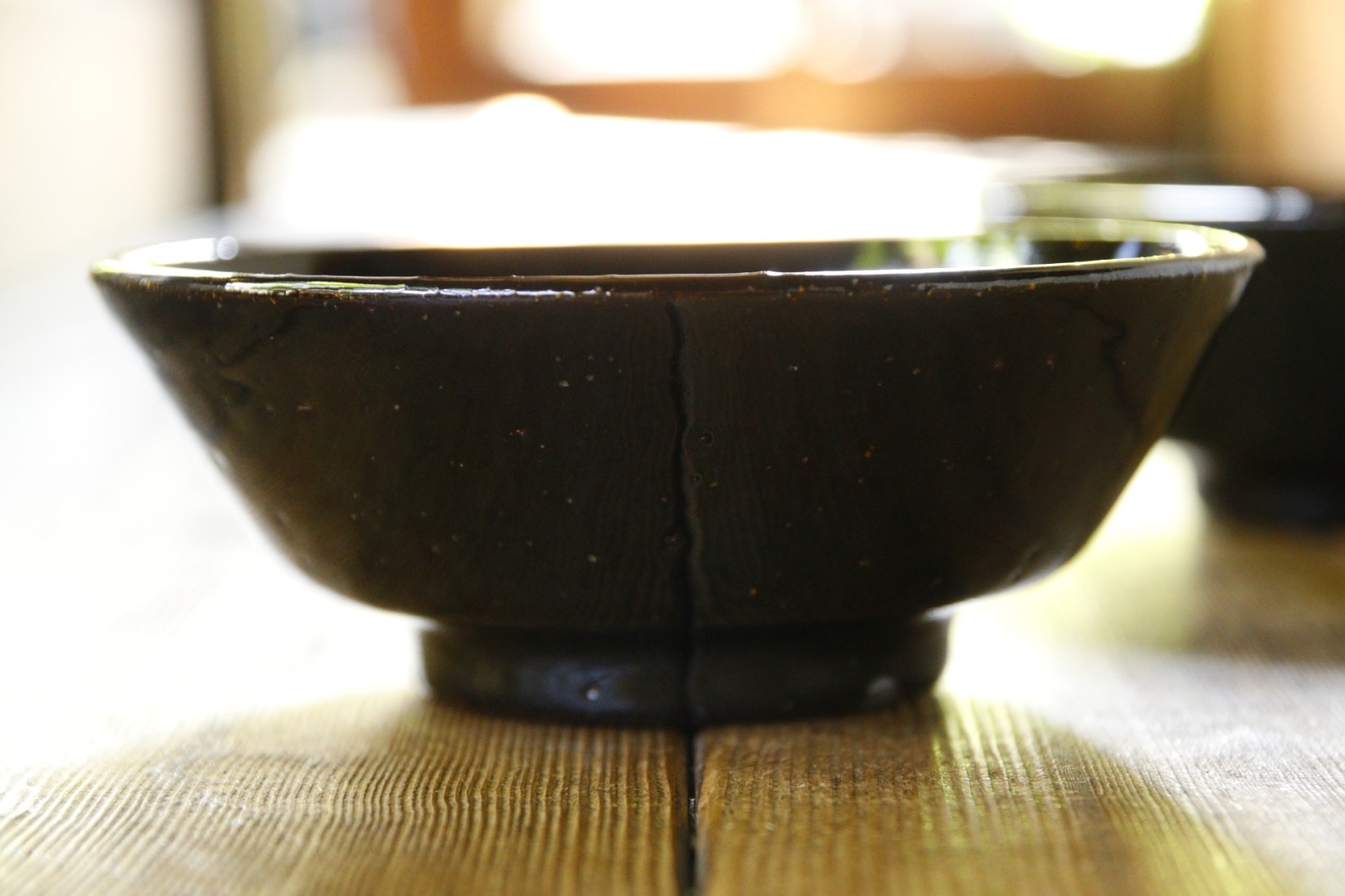 画像1: 大園篤志　粥碗　鉄黒【アソート作品】 (1)