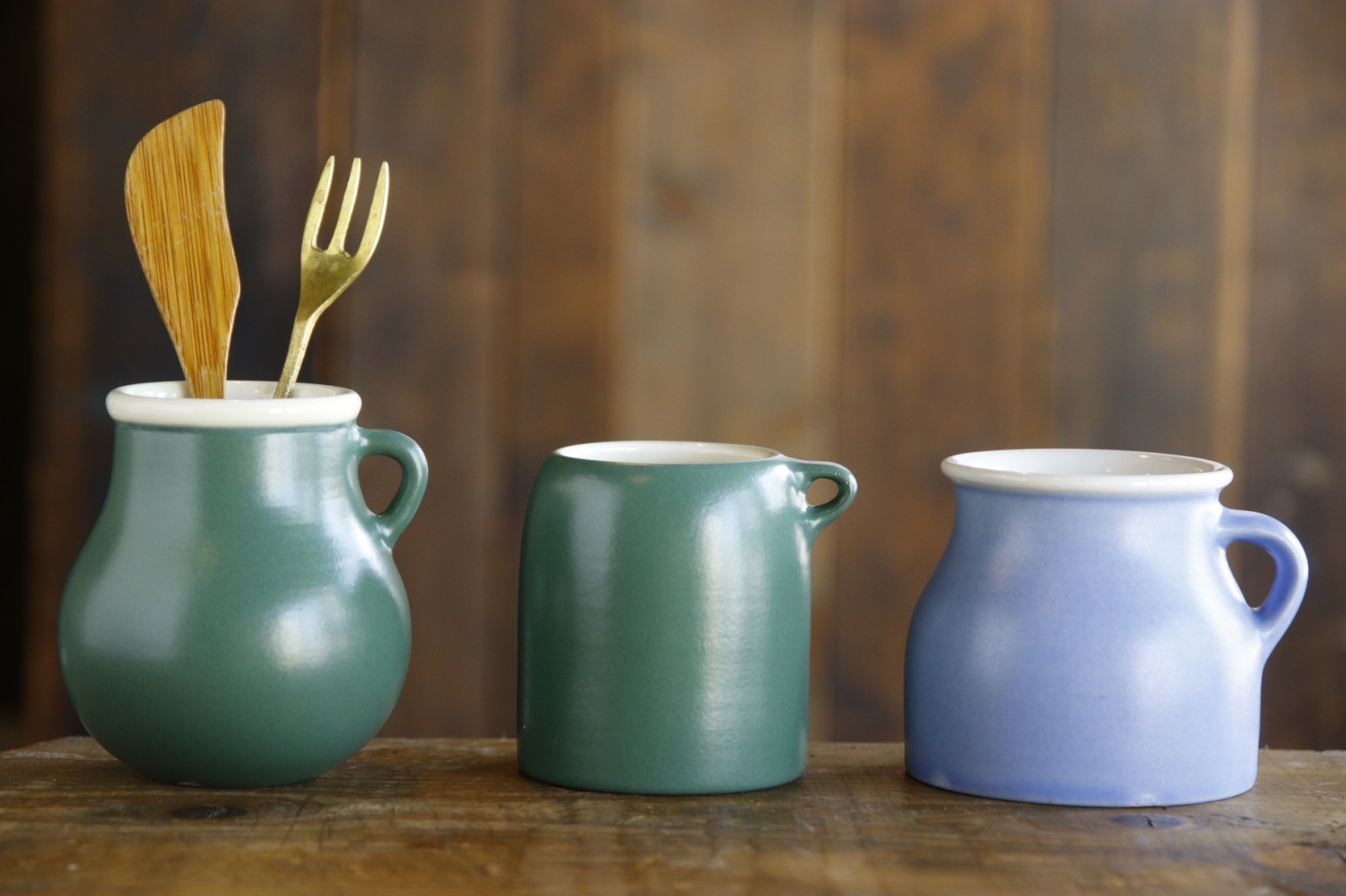 画像1: 大園篤志　カトラリースタンド　小　グリーン／ブルー (1)