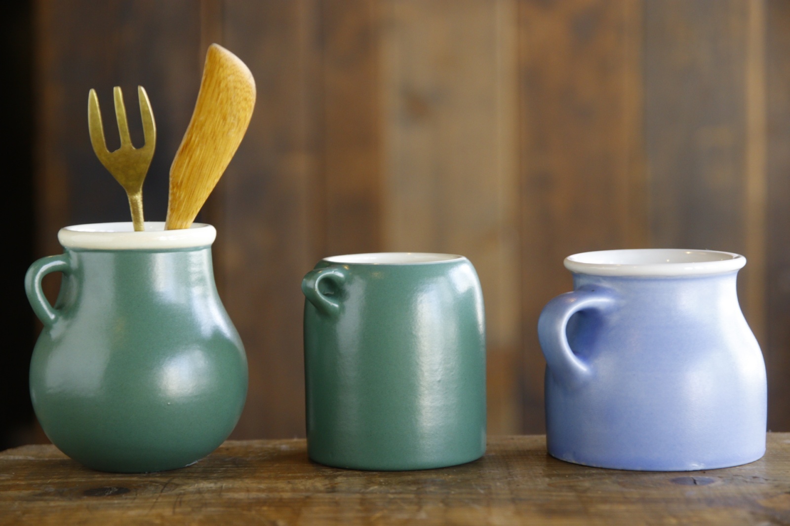 画像3: 大園篤志　カトラリースタンド　小　グリーン／ブルー (3)