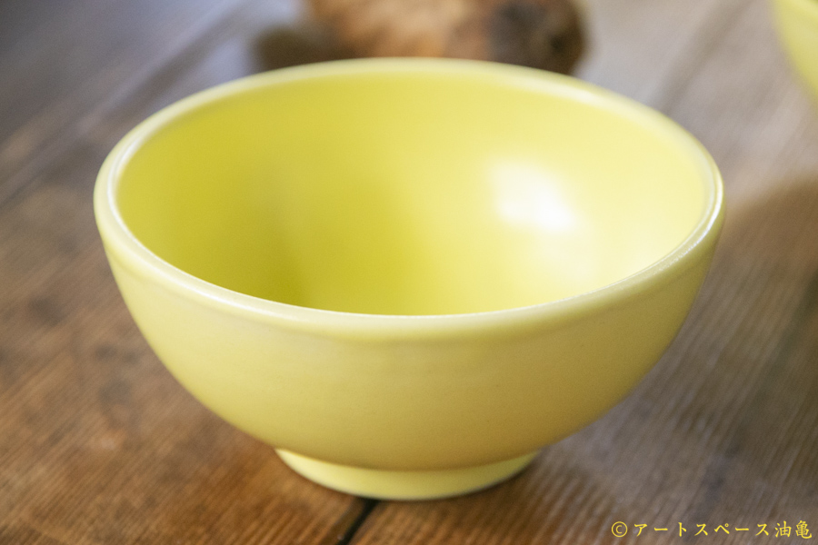 画像2: 大園篤志　茶碗　イエロー【アソート作品】 (2)