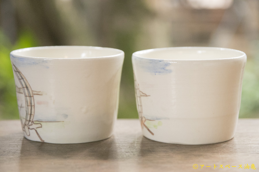 ふるさと納税 田川亞希 浮世絵カップ －作家もの陶器・うつわ・アートの通信 工芸品