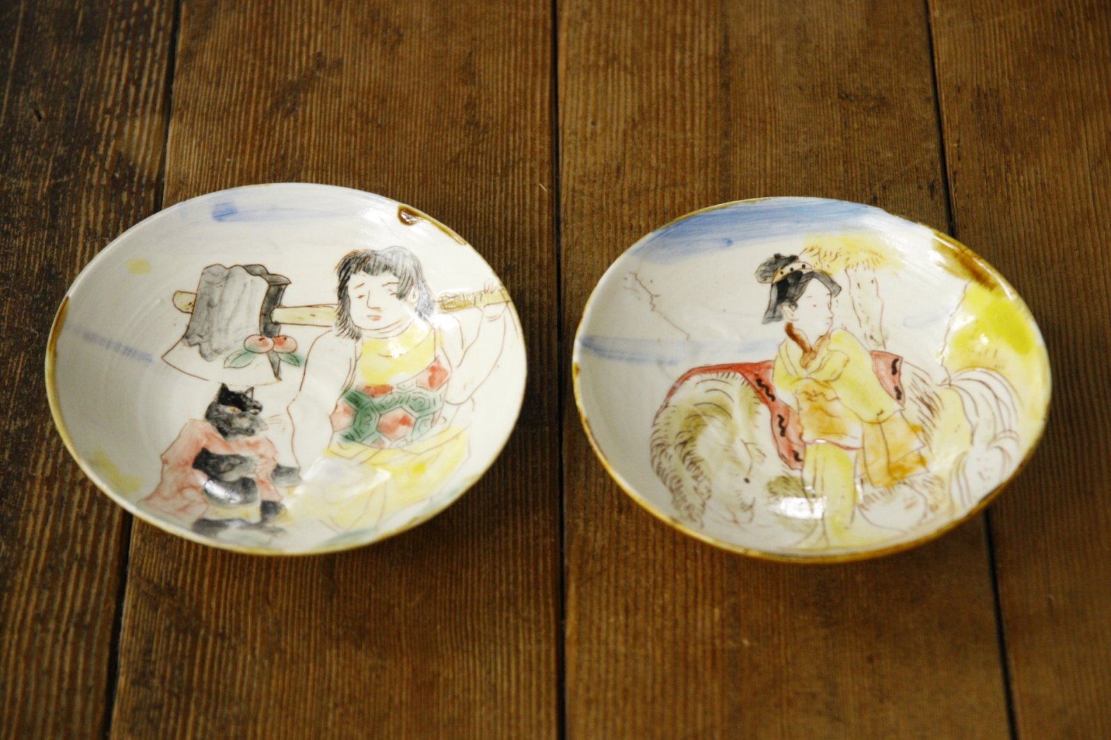 画像1: 田川亞希　浮世絵皿 (1)