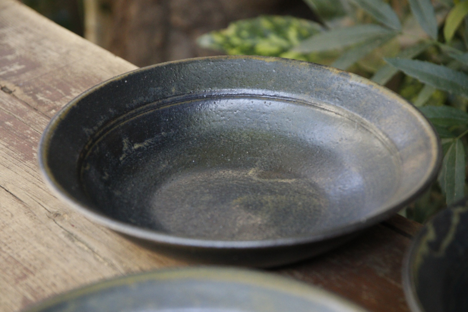 画像3: 八木橋昇　黒釉リム鉢　7.5寸【アソート作品】 (3)