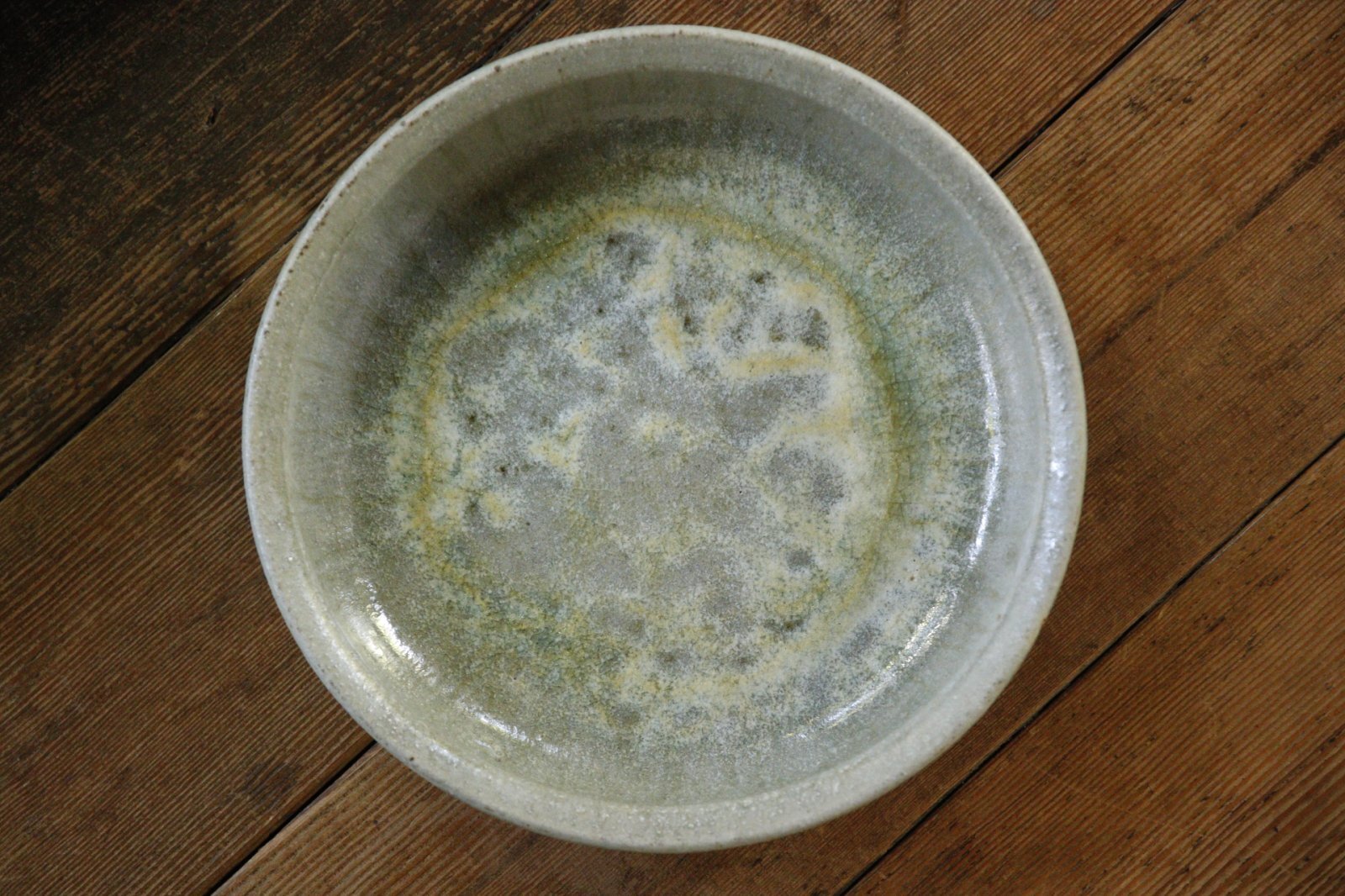 画像2: 八木橋昇　古灰釉　7寸ドラ鉢 (2)