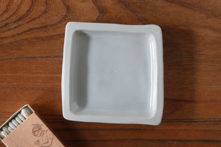 画像2: 柳忠義「半磁　板皿」 (2)